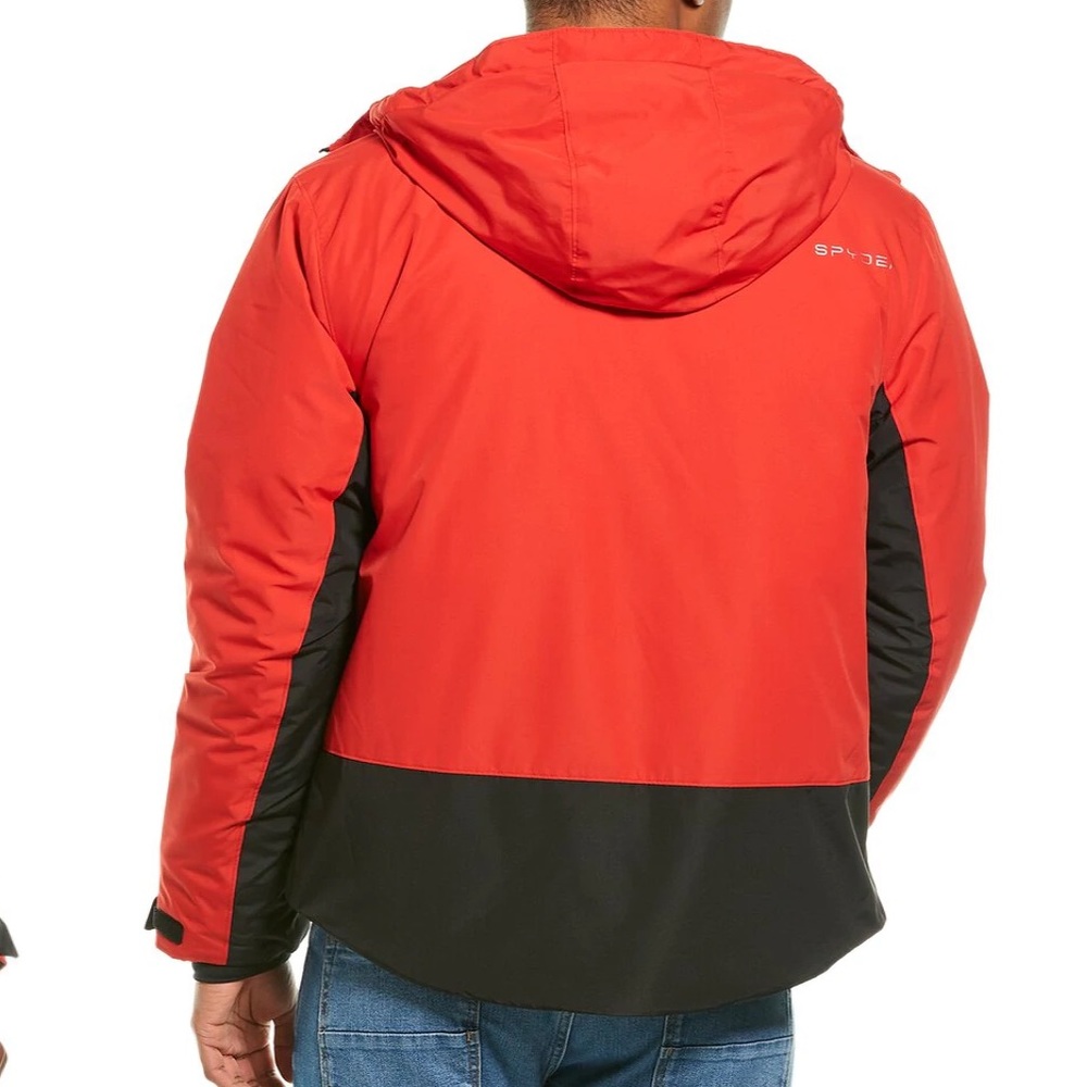 NEW • Spyder • Mens City to Slope Winter Jacket Red Black M / L Ski Wear - Picture 2 of 6